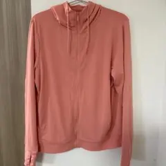UNIQLO フルジップ フードジャケット L サーモンピンク