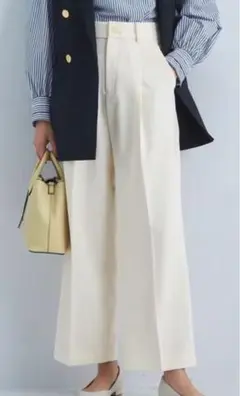 グリーンレーベルリラクシング　キチントボトムス カバー ワイド パンツ