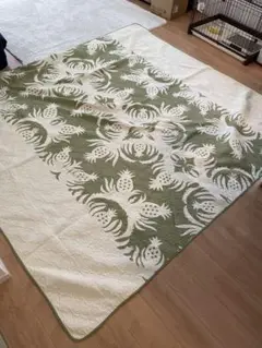ハワイアン　キルト　ベッドカバー　キングサイズ　102'×96" ハワイ購入