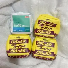 タイトー限定　オーバンド　ホッチキス針　スクエアポーチ　４個セット