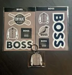 BOSS 大谷翔平　キーホルダーステッカーセット