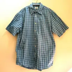 美品LACOSTE 半袖シャツ サイズ3 チェック柄M