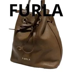 FURLA コスタンザ スモール ハンドバッグ レザー ブラウン 694
