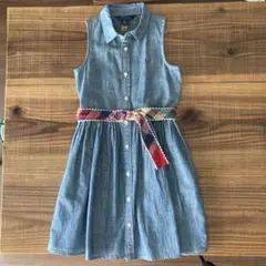 【未着用】POLO ラルフローレン ワンピース デニム 6T 120