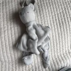 ライトブルー クマのぬいぐるみ抱きしめタオル