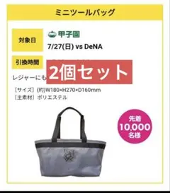［新品未開封］阪神タイガース　FC限定　ミニツール　バッグ　2個セット