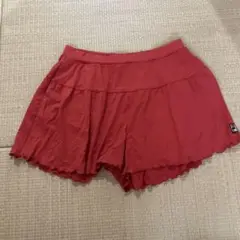 FILA フレアショートパンツ 赤