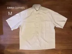 EMMA CLOTHES オフホワイト 半袖シャツ M オーバーシャツ