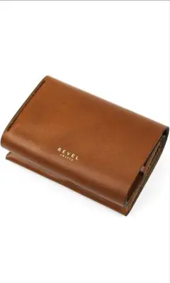 REVEL ブラウン レザー 財布　三つ折り　MINI 2 財布 ミニ財布