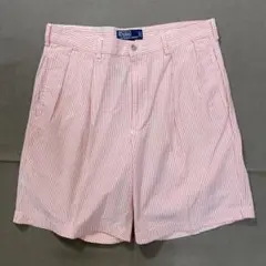 90s ラルフローレン タイラーショーツ シアサッカー ビンテージ usa