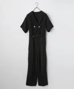 【PAGEBOY】ブラックショートスリーブオールインワン