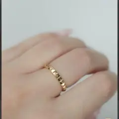 ゴールド US6 ebine Eternity Studs Ring