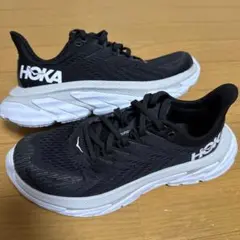 HOKA ONEONE クリフトン エッジ 23.5㎝ 黒 美品