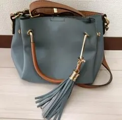 ロデスコ／美品／ショルダーバッグ フリンジ付き