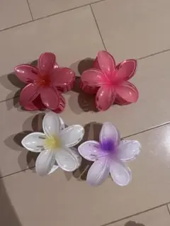 プレメリア　ヘアクリップ 4個セット