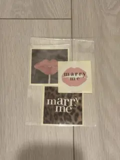 MARRYME ステッカー 3枚セット