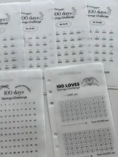 リフィルA6 100 days challenge saving 貯金リフィル