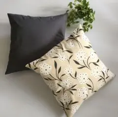 新品　クッションカバー　ハンドメイド　二枚セット　cushion cover