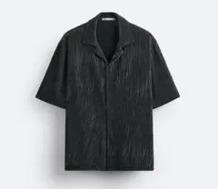 ◉ZARA ストライプ柄 バーティカルテクスチャー シャツ