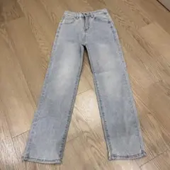 Jeans ライトグレー ストレートデニム ハイウエスト S