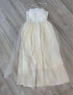 【新品未使用タグ付き】w closet キャミソールロングワンピース アイボリー