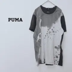 プーマ　Tシャツ　カットソー　半袖　デザイン　アート　綿混　ジェンダーレス　Ｍ