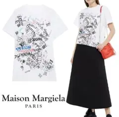 【新品】メゾンマルジェラ グラフィティ オーバーサイズ Tシャツ ユニセックス
