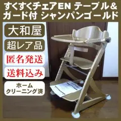 【美品レア】大和屋 すくすくチェア EN テーブル&ガード付 シャンパンゴールド