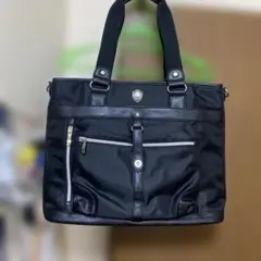 ブラックナイロン 2wayバッグ