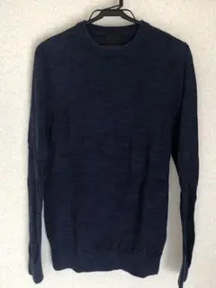 H&M ダークブルー クルーネックセーター XS