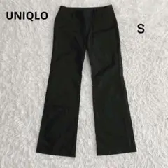 美品 ユニクロ UNIQLO ストレートパンツ ブラック
