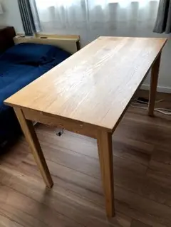 無印良品 無垢材デスク(引出付)