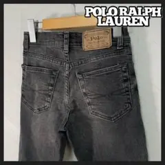 ポロ ラルフローレン ブラック デニム ストレッチ キッズ 140 ユニセックス