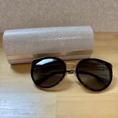 ジミーチュウ サングラス ブラウン べっ甲風 ゴールド レディース ファッション