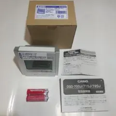 新品 未使用 カシオ 電波時計 DQD-700J 温湿度計付 目覚まし時計