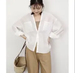 SLOBE IENA スローブイエナ ダブルポケットスキッパーシャツブラウス