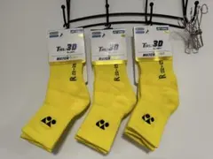 YONEX TRU3D マッチソックス イエロー R 25-28