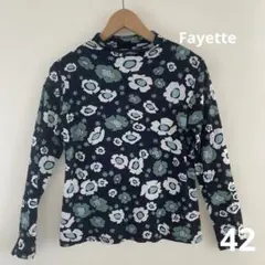 ファイエット　花柄カットソー　42