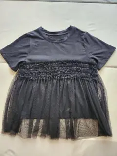 チュールドッキング　Tシャツ　黒　即完商品　アンドドットノスタルジア　Mサイズ
