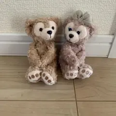 ダッフィー&シェリーメイ　ぬいぐるみマグネット 2体セット