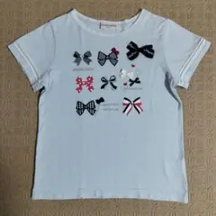 メゾピアノ　半袖Tシャツ　140　リボン