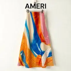Ameri アメリ アート ロングスカート ペイント 個性的