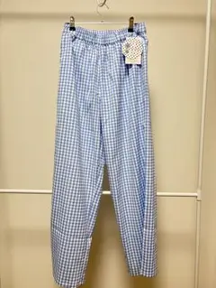 しまむら　TYCLAPPY × SAORI ギンガムチェックパンツ M