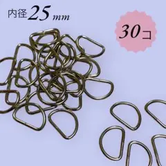 Dカン シルバー 内径25mm 30個 金具 パーツハンドメイド バッグ 手芸