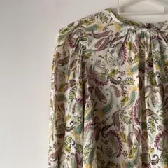 C アナイ ANAYI ペイズリー 花柄 ブラウス シャツ トップス