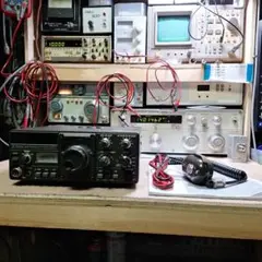 トリオTS-120V HF10W 機+マイクの修理品 トリオTS-120V HF10W 機の修理品+マイク