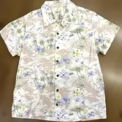 ROMANTIC MOCHA ロマンティックモカ　アロハシャツ　ピンクベージュ