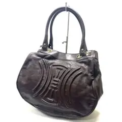 美品!CELINE トリオンフ レザー トートバッグ 4350