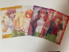 五等分の花嫁　クリアカード　一花　二乃　四葉　五月