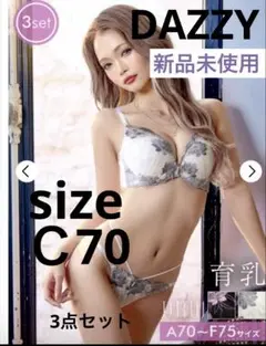 ディジーストア 育乳脇高ブラジャー&フルバック&Tバックショーツ Ｃ70